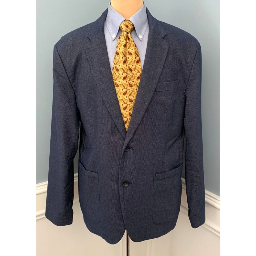 Old Navy Blazer Mens XL Relaxed Unlined Cotton Twill Casual Jacket Sportcoat